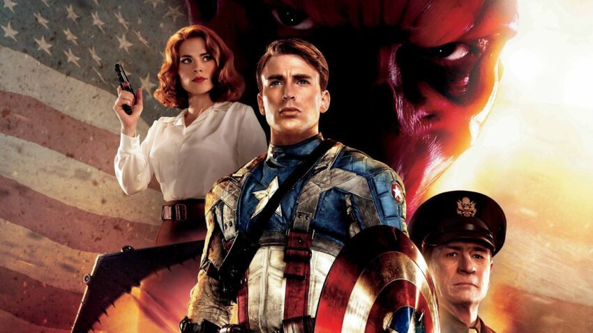 Bannière de Captain America: First Avenger réalisé par Joe Johnston, sorti en 2011