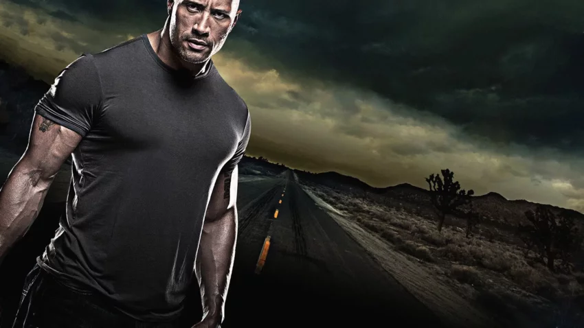 Bannière du film Faster réalisé par George Tillman Jr. avec Dwayne Johnson et Billy Bob Thornton.