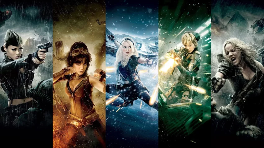 Bannière du film Sucker Punch réalisé par Zack Snyder avec Emily Browning, Abbie Cornish.