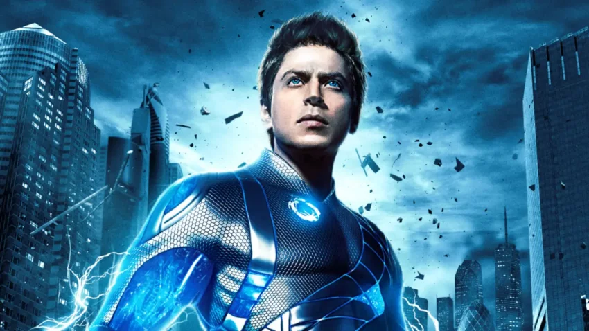 Bannière du film Voltage (Ra.One) réalisé par Anubhav Sinha avec Shah Rukh Khan.