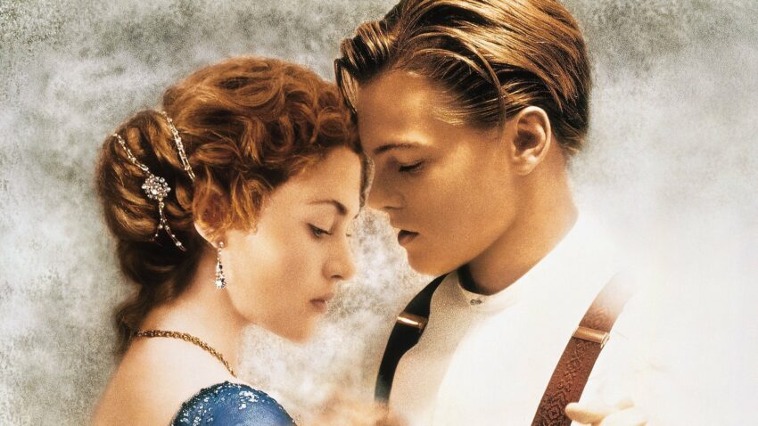 Bannière du film Titanic écrit et réalisé par James Cameron avec Kate Winslet et Leonardo DiCaprio