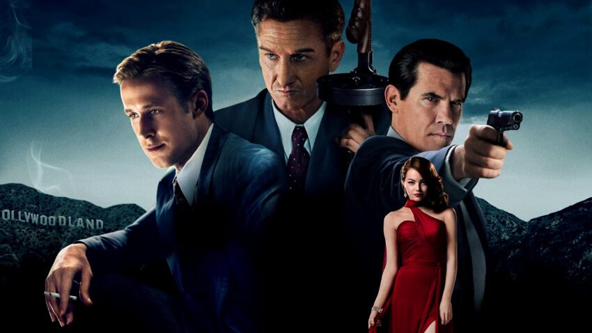 Bannière du film Gangster Squad réalisé par Ruben Fleischer avec Josh Brolin, Ryan Gosling, Sean Penn et Emma Stone