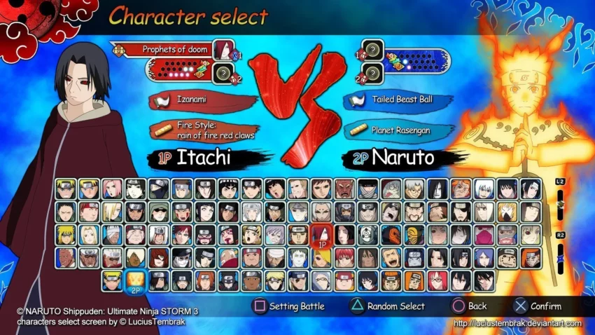 Image du rooster de Naruto Shippuden : Ultimate Ninja Storm 3.
