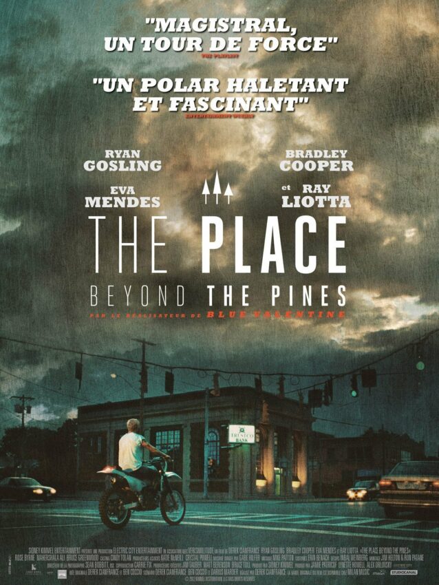 Affiche teaser du film The Place Beyond the Pines de Derek Cianfrance avec Ryan Gosling