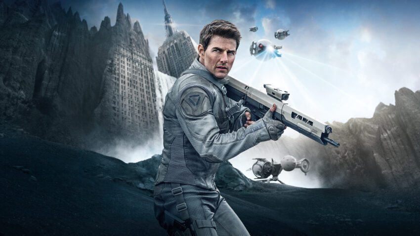Bannière du film Oblivion de Joseph Kosinski avec Tom Cruise