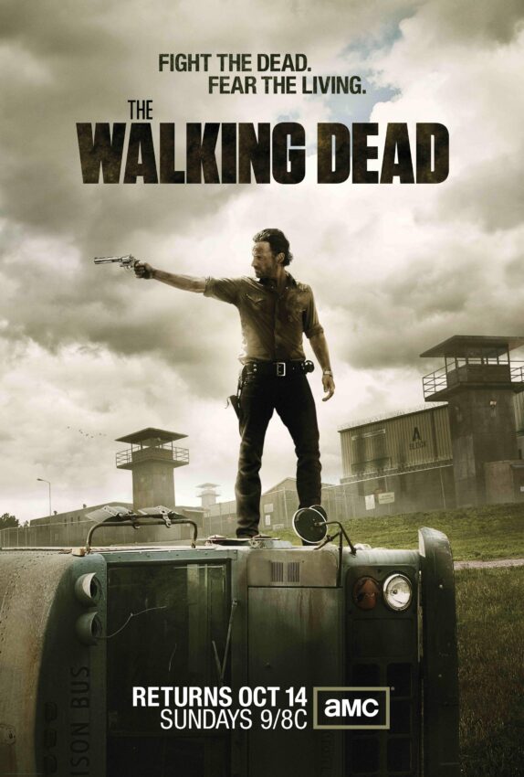 Poster de la saison 3 de The Walking Dead avec Rick Grimes