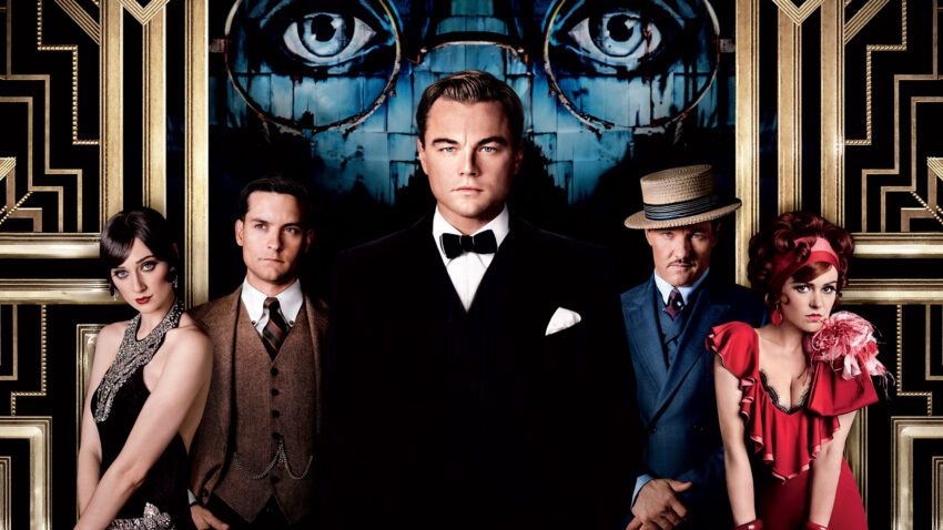 Bannière du film Gatsby le Magnifique réalisé par Baz Luhrmann avec Leonardo DiCaprio, Tobey Maguire, Isla Fisher, Elizabeth Debicki et Joel Edgerton