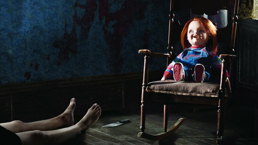 Bannière du film La Malédiction de Chucky écrit et réalisé par Don Mancini
