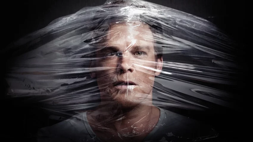 Bannière de la saison 8 de la série Dexter avec Michael C. Hall