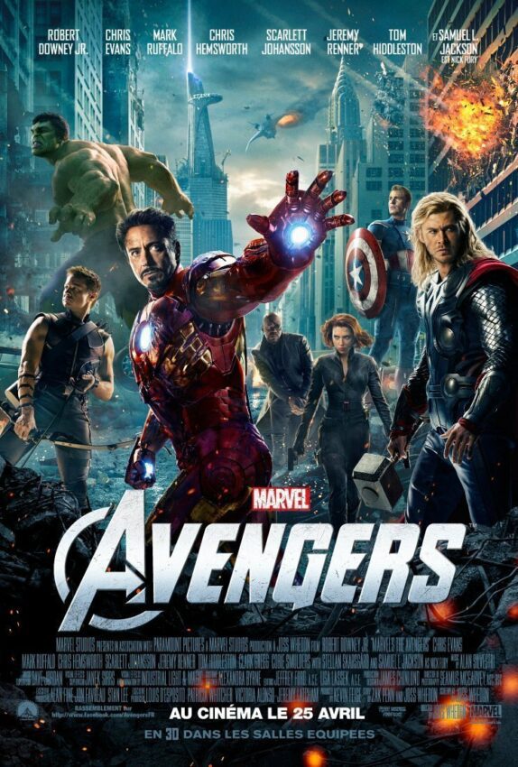 Affiche du film Avengers réalisé par Joss Whedon, sorti en 2012