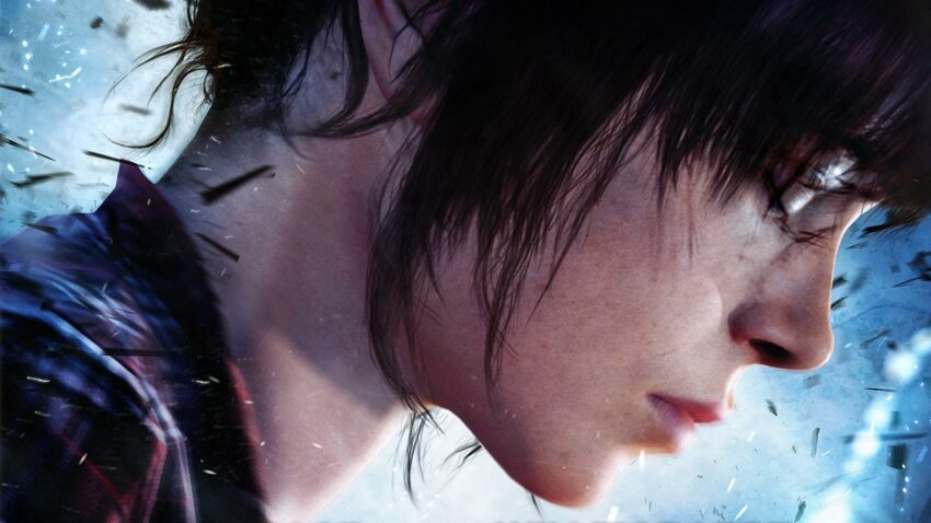 Bannière du jeu vidéo Beyond Two Souls écrit et réalisé par David Cage avec Ellen Page