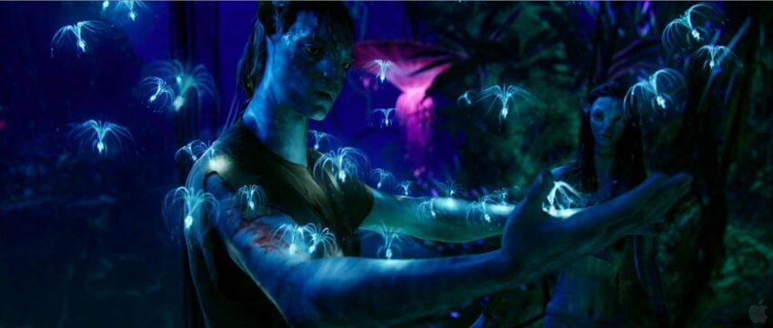 Photo du film Avatar avec Jake découvrant le monde de Pandora