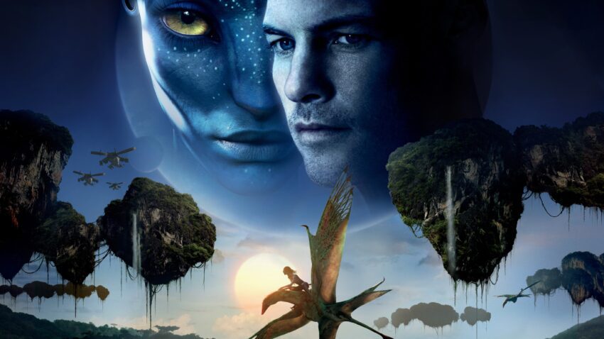 Bannière du film Avatar réalisé par James Cameron avec Sam Worthington