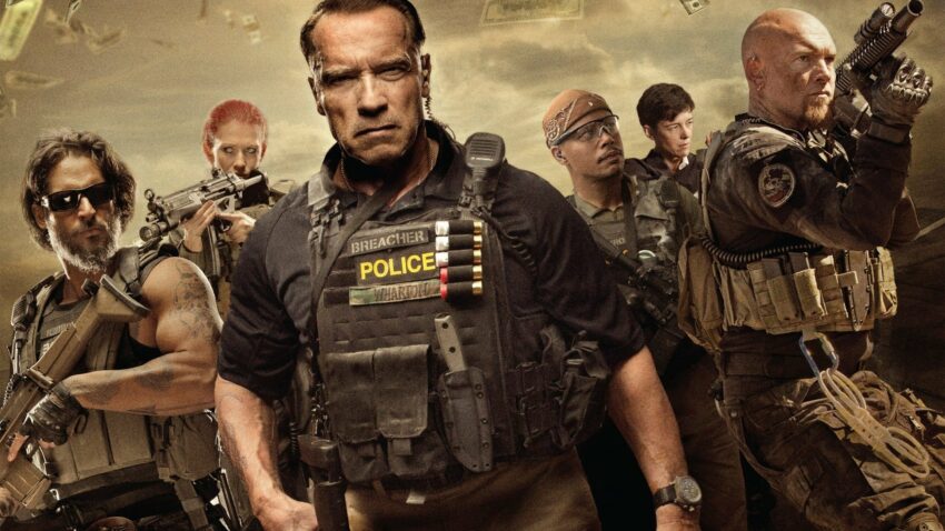 Bannière du film Sabotage réalisé par David Ayer avec Arnold Schwarzenegger