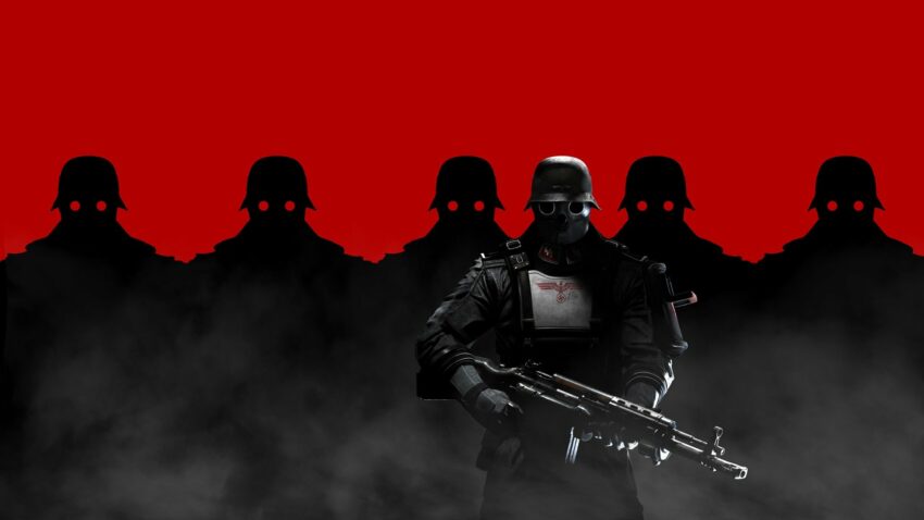 Bannière du jeu vidéo Wolfenstein: The New Order développé par MachineGames et édité par Bethesda Softworks