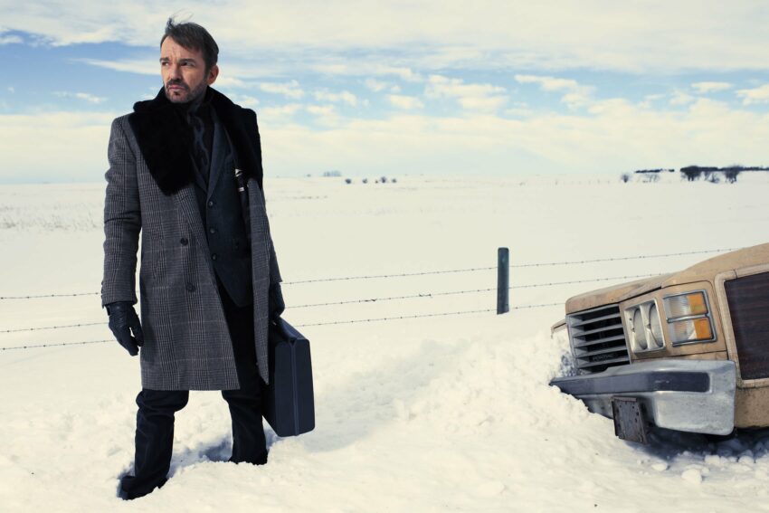 Photo de la première saison de la série Fargo créée par Noah Hawley avec Billy Bob Thornton