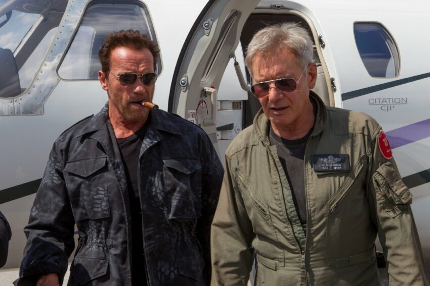 Photo d'Expendables 3 avec Arnold Schwarzenegger et Harrison Ford