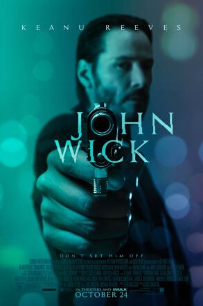 Poster flingue sur notre tronche du film John Wick