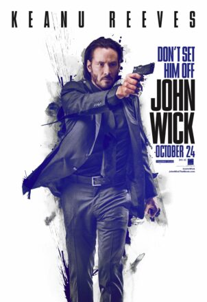 Poster du film John Wick réalisé par David Leitch et Chad Stahelski avec Keanu Reeves
