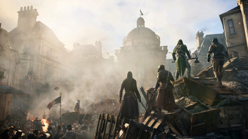 Image du jeu vidéo Assassin's Creed Unity durant la révolution française