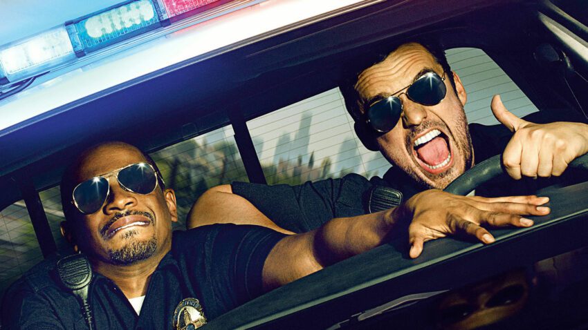 Bannière du film Cops: Les Forces du Désordre réalisé par Luke Greenfield avec Jake Johnson et Damon Wayans Jr