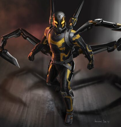 Concept Artwork du vilain Yellowjacket par Jackson Sze pour le film Ant-Man