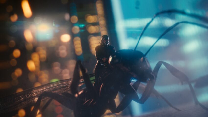 Photo d'Ant-Man avec la fourmi volante