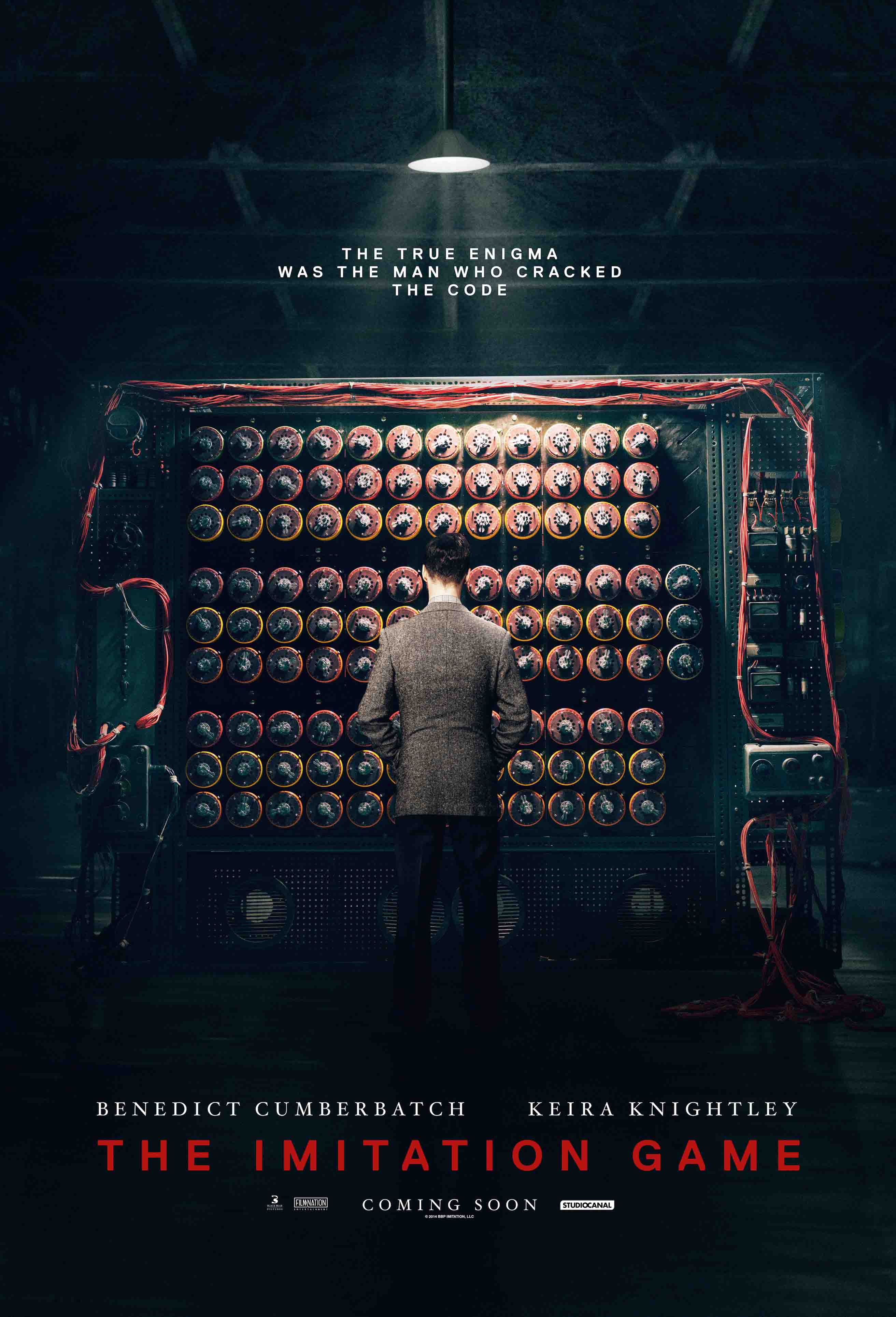 Poster teaser du film Imitation Game réalisé par Morten Tyldum avec Benedict Cumberbatch