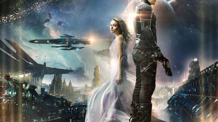 Poster du film Jupiter: Le Destin de l’univers réalisé par Andy Wachowski, Lana Wachowski avec Mila Kunis et Channing Tatum