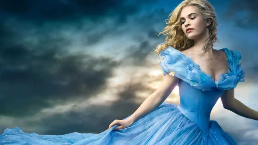 Bannière de Cendrillon réalisé par Kenneth Branagh avec Lily James.