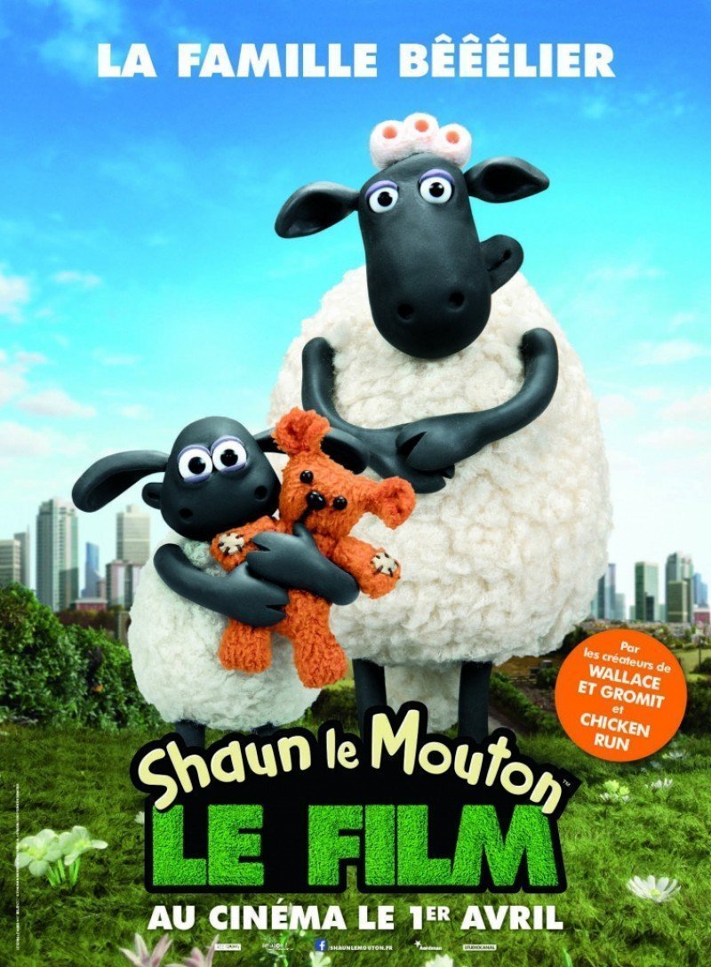 Poster parodie de La Famille Bélier pour Shaun le Mouton Le Film écrit et réalisé par Mark Burton et Richard Starzak