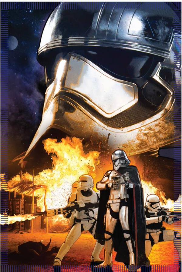 Poster du film Star Wars 7: Le Réveil de la Force avec le Chrome Trooper