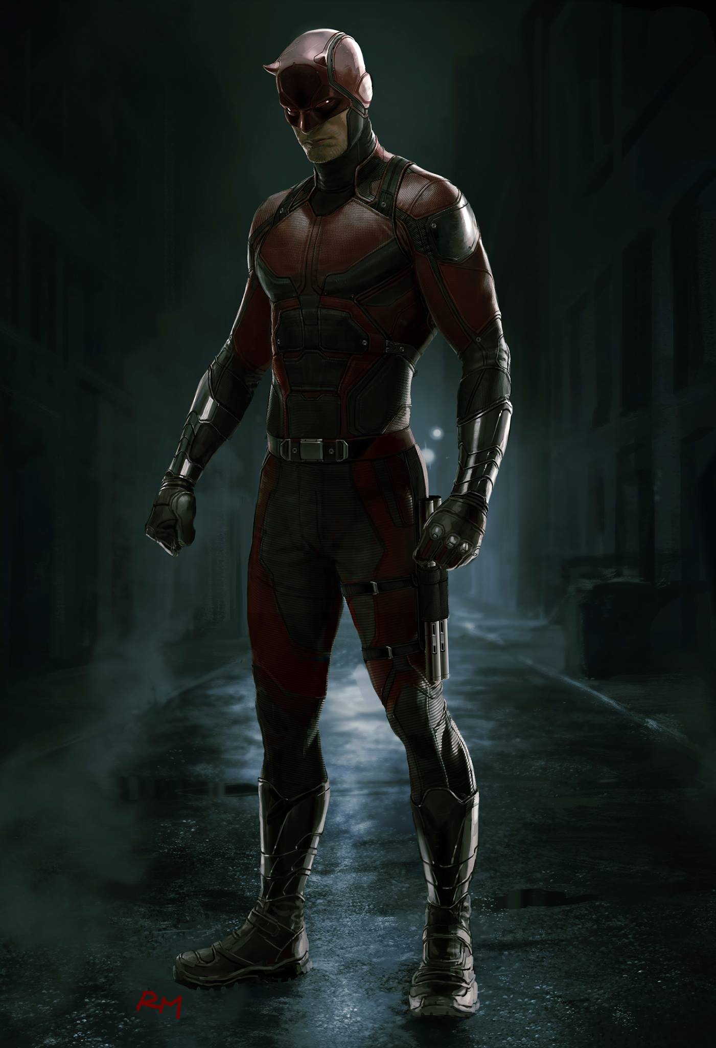 Concept art du costume de Daredevil par Ryan Meinerding