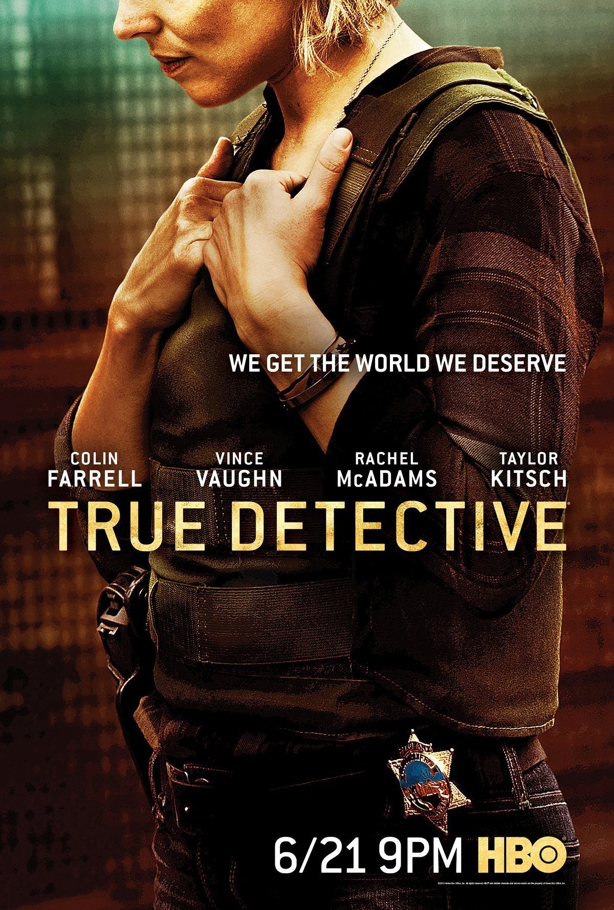 Poster de la saison 2 de True Detective avec Rachel McAdams