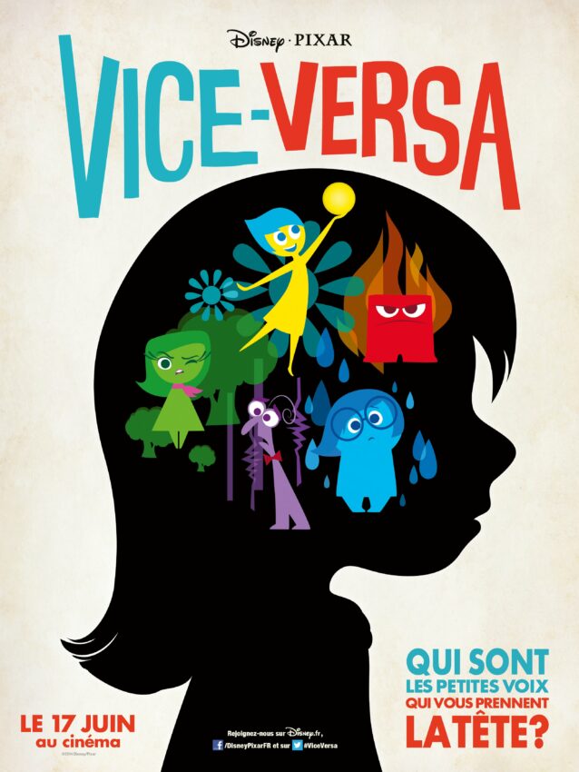 Affiche teaser du film Vice Versa réalisé par Pete Docter et Ronaldo Del Carmen