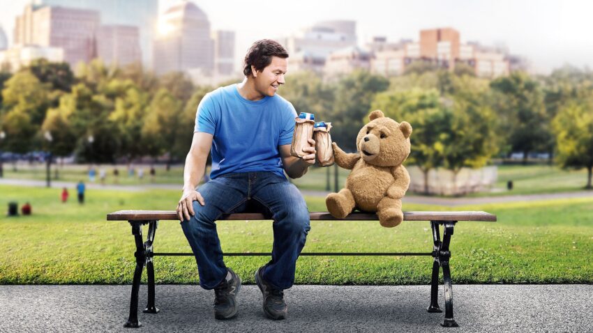 Bannière du film Ted 2 réalisé par Seth MacFarlane avec Mark Wahlberg