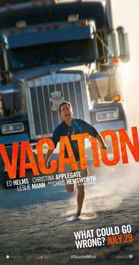 Poster de Vive les vacances avec Ed Helms poursuivi par un camion