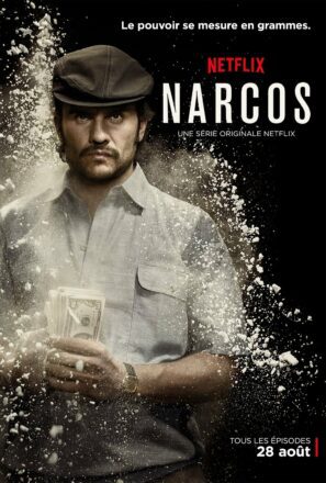 Affiche de la saison 1 de Narcos, série créée par Carlo Bernard, Chris Brancato, Doug Miro, Paul Eckstein avec Gustavo Gaviria