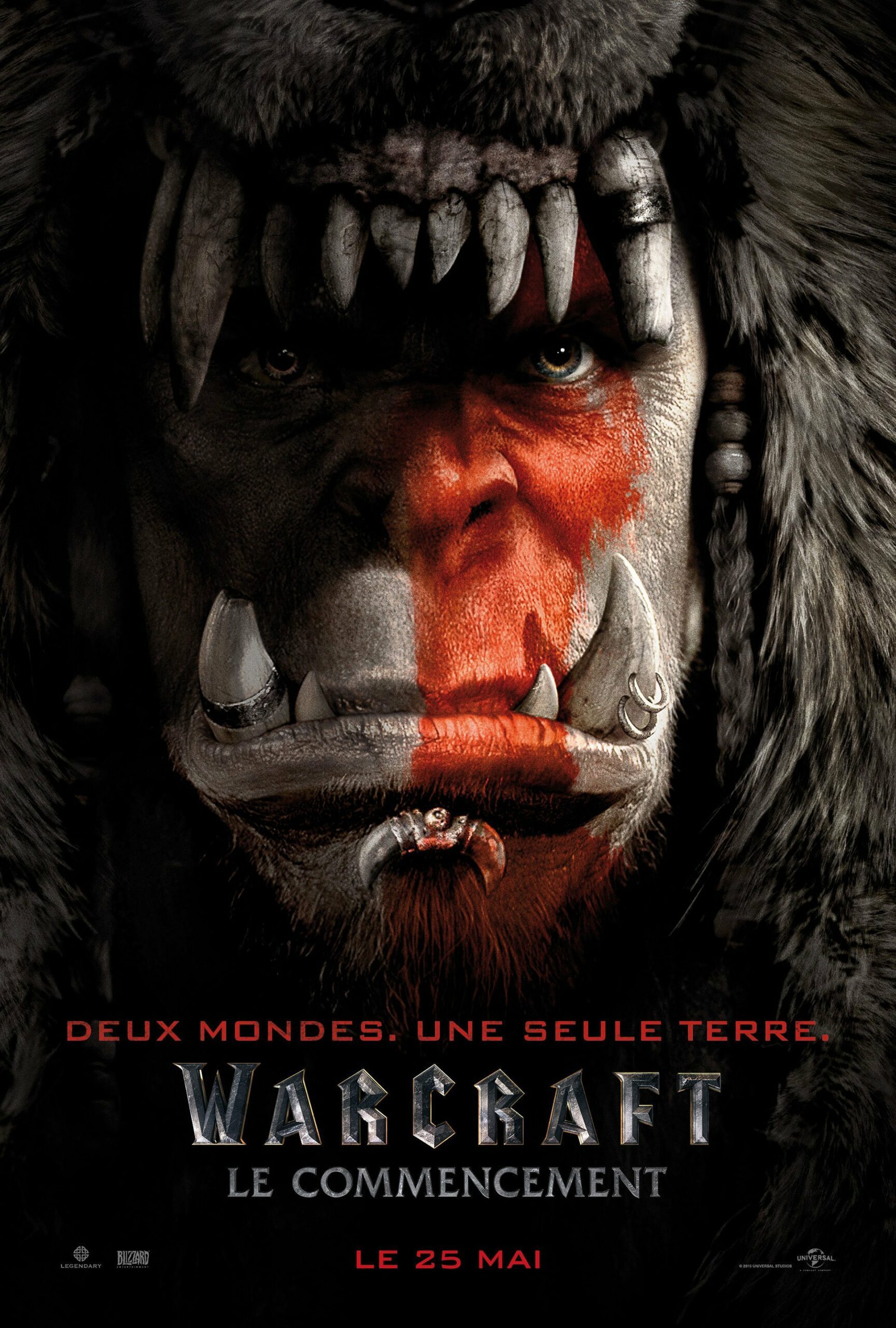 Affiche du film Warcraft: Le Commencement avec les Orcs