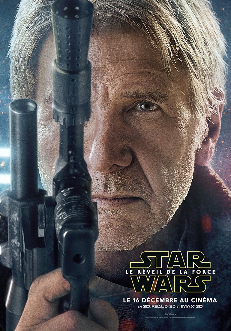 Affiche d'Han Solo pour Star Wars: Episode VII – Le Réveil de la Force avec Han Solo