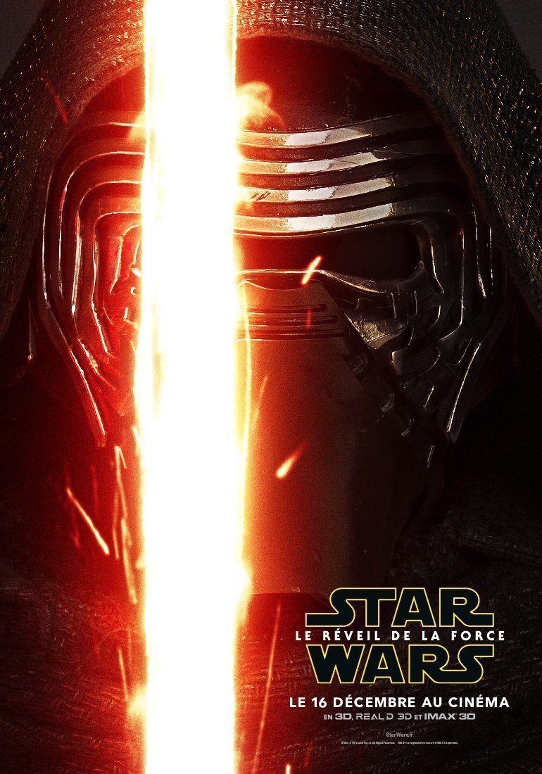 Affiche de Kylo Ren pour Star Wars: Episode VII – Le Réveil de la Force avec Kylo Ren