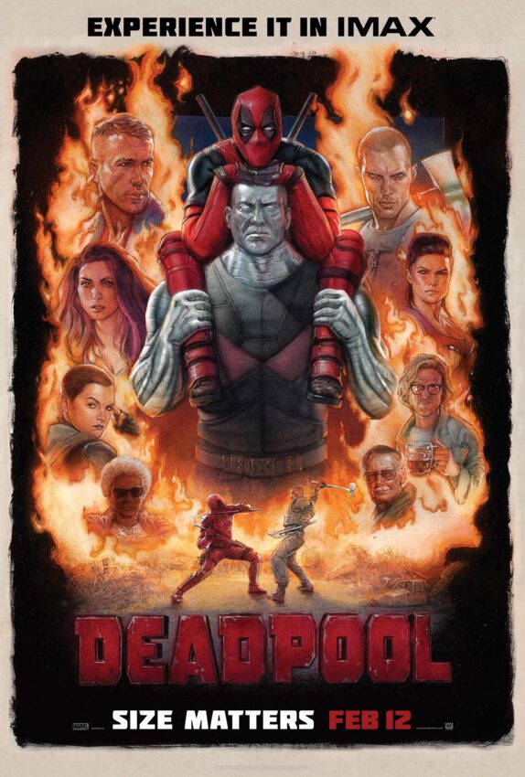 Poster IMAX du film Deadpool réalisé par Tim Miller