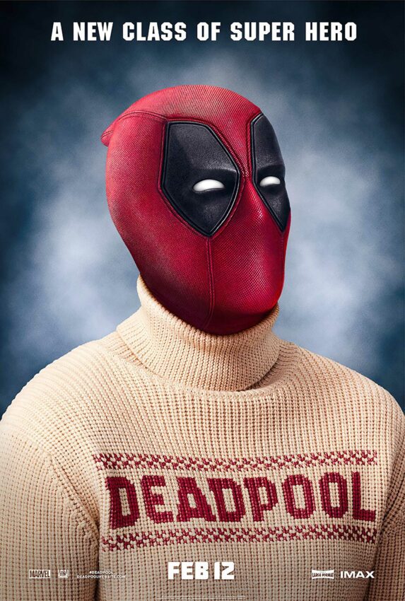 Poster du film Deadpool réalisé par Tim Miller avec la tagline A new class of super hero