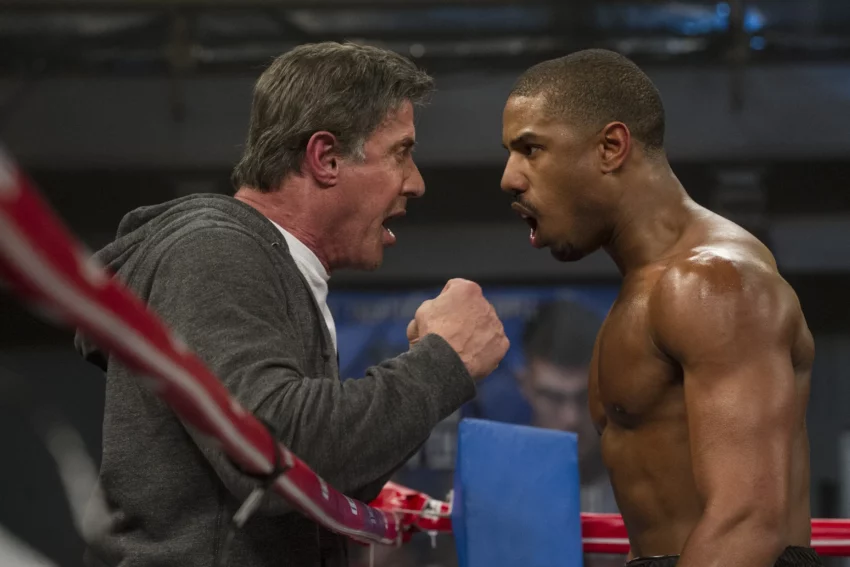 Photo de Creed: L’Héritage de Rocky Balboa avec Sylvester Stallone et Michael B. Jordan