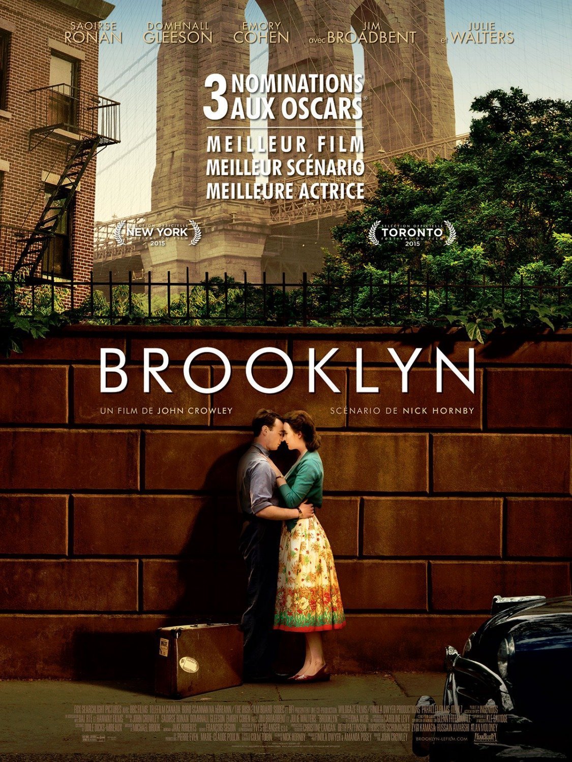 Affiche de Brooklyn avec Saoirse Ronan et Emory Cohen