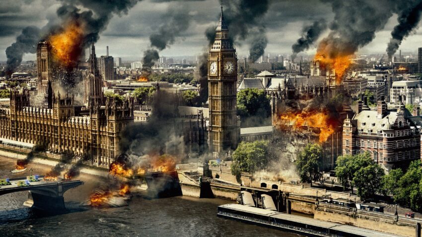 Bannière du film La chute de Londres réalisé par Babak Najafi