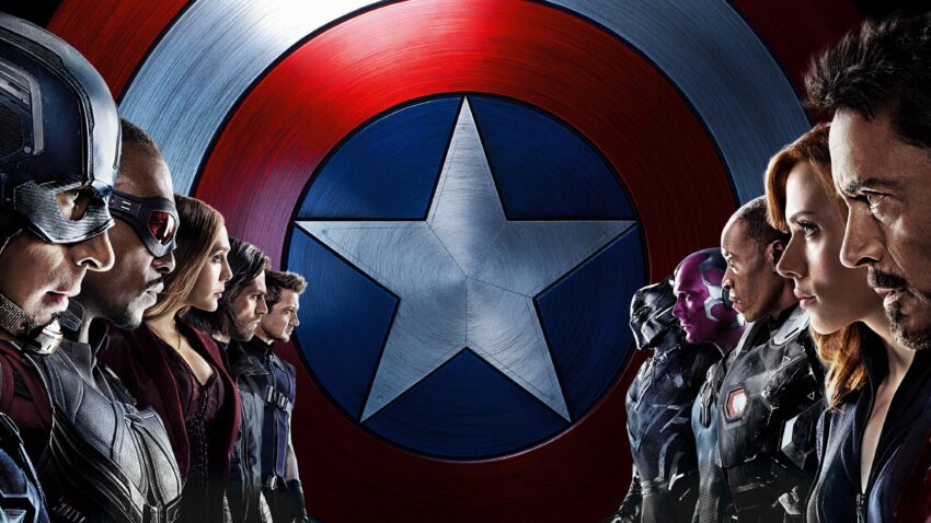 Bannière du film Captain America: Civil War réalisé par Anthony et Joe Russo