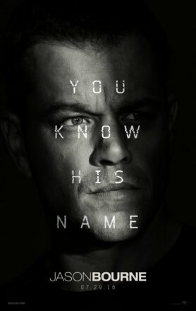 Deuxième poster teaser de Jason Bourne avec la tagline "You know his name"