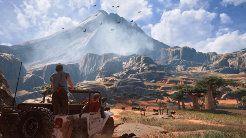 Image du jeu vidéo Uncharted 4: A Thief’s End avec un paysage paradisiaque