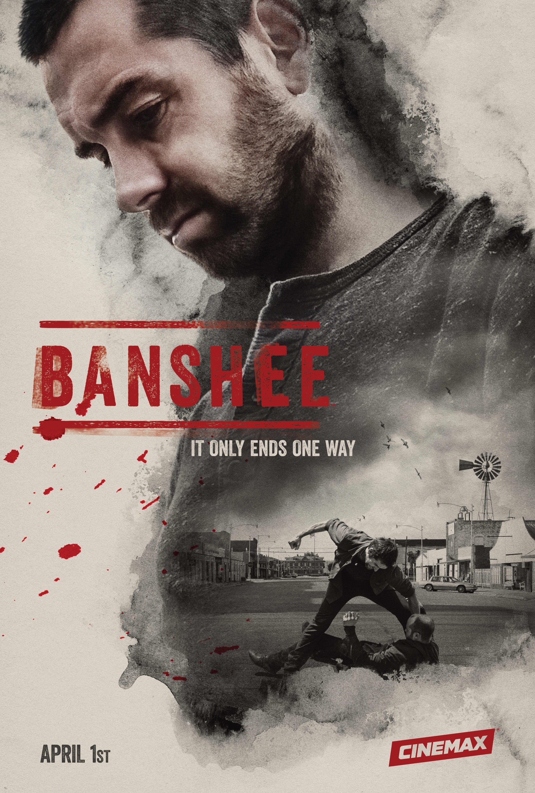 Poster de la saison 4 de Banshee avec Antony Starr